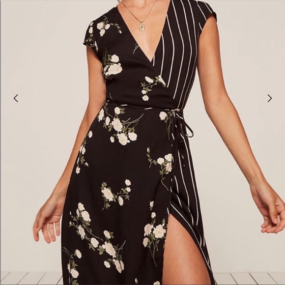 Reformation Sabrina Wrap Dress - Picture 2 of 4